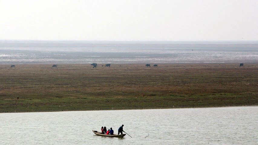 Фото - Крупнейшее пресное озеро Китая рекордно обмелело